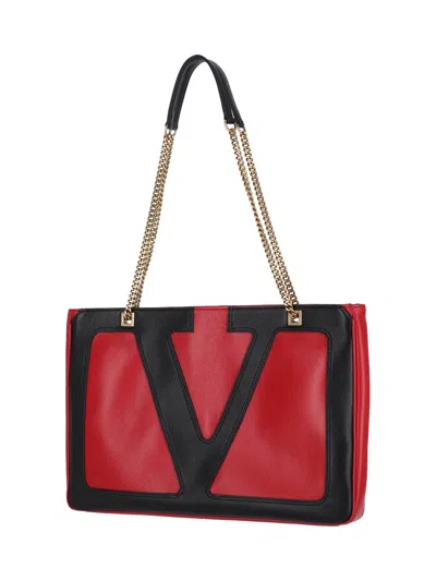 Valentino Women's Medium Viva Superstar Bag Red/black | 7w2b0r13ptj Color Akv In Red
