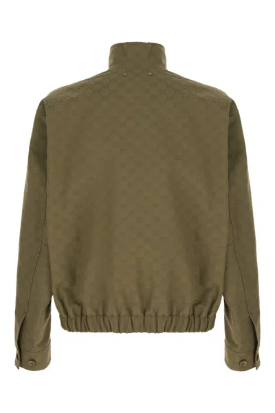 Gucci Gg Supreme Jacket In Green