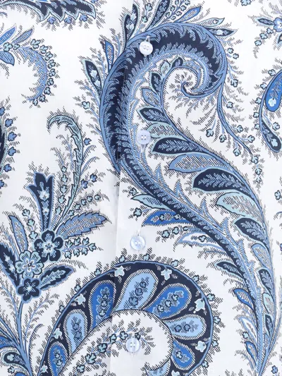 Etro Floral Paisley Button-up Shirt In Blue