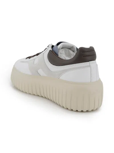 Hogan H-stripes Sneakers In White
