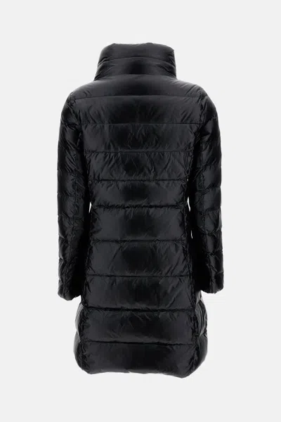 Fay Down Jacket With Long Quilted Design In Black