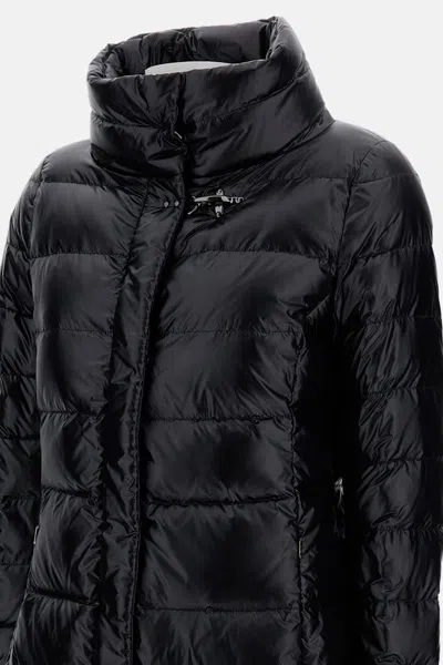 Fay Down Jacket With Long Quilted Design In Black