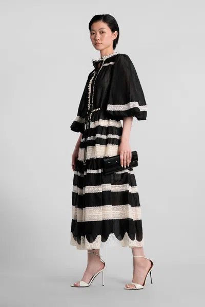 Zimmermann Women's Rhiannon Lace Midi Dress | Size 2 | 3227dss251 In Black