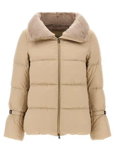 Herno Quilted High-neck Puffer Jacket In Neutral