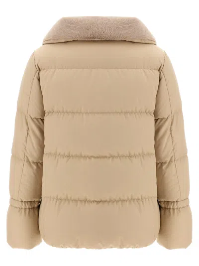 Herno Quilted High-neck Puffer Jacket In Neutral
