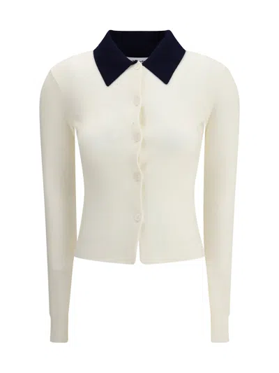 Self-portrait Self Portrait 'cream Merino Wool' Cardigan In White