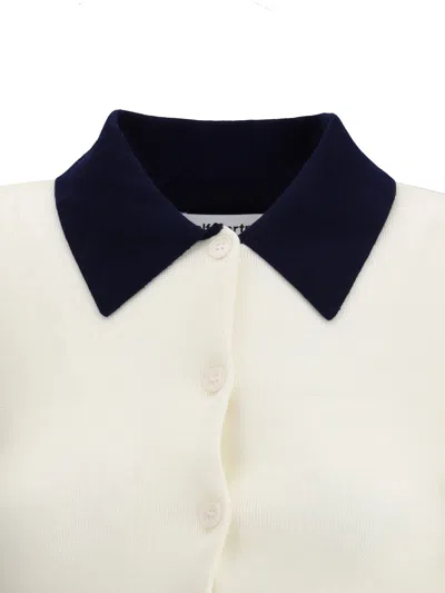 Self-portrait Self Portrait 'cream Merino Wool' Cardigan In White