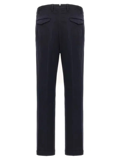 Pt Torino Trousers Tapered Cuffed Hem In Black
