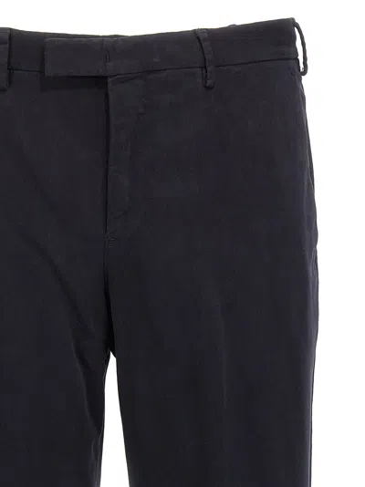 Pt Torino Trousers Tapered Cuffed Hem In Black