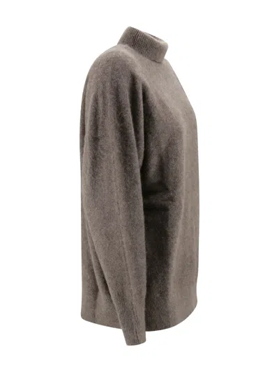 P.a.r.o.s.h Turtleneck Sweater In Gray