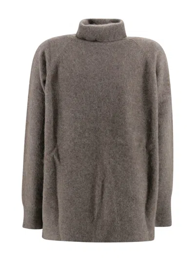 P.a.r.o.s.h Turtleneck Sweater In Gray