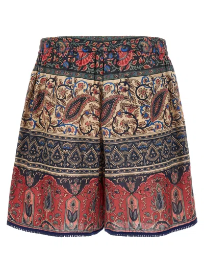 Valentino Garavani Voyage Imaginaire Bermuda Shorts In Multi