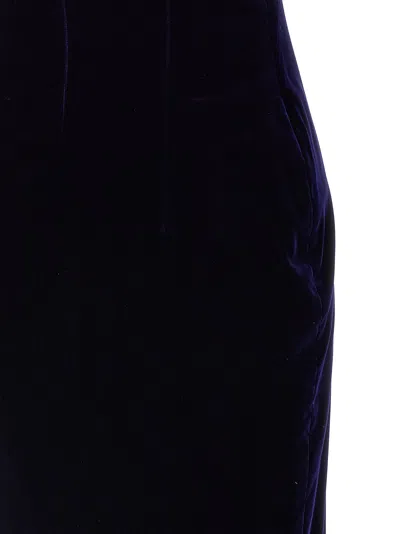 Tom Ford Midi Dress With Sweetheart Neckline In Blue