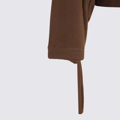 Max Mara Fine Wool Yarn Sweater In Brown