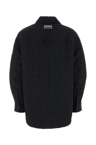 Kenzo Quilted Long-sleeves Jacket In Black