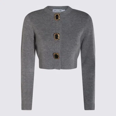 Self-portrait Grey Knitwear In Gray