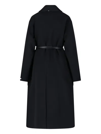 Sportmax Black Abbot Coat In Black