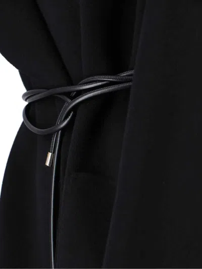 Sportmax Black Abbot Coat In Black