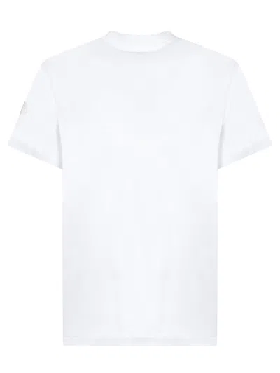 Moncler Printed T-shirt In Cotton In White