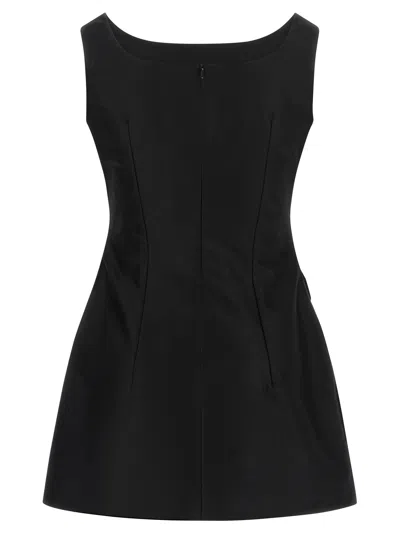 Magda Butrym Mini Dress With Rosehip Detail In Black
