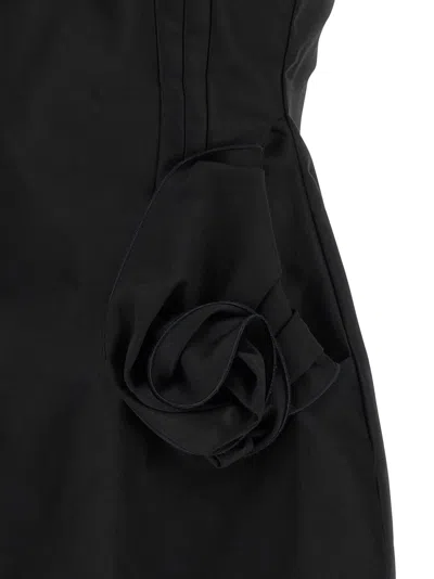 Magda Butrym Mini Dress With Rosehip Detail In Black