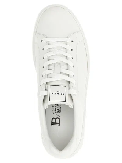 Balmain B Court Calfskin Sneaker In White