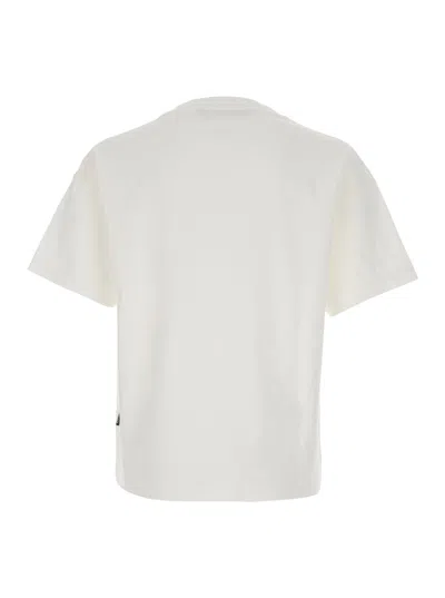 Palm Angels Curved Logo T-shirt In White