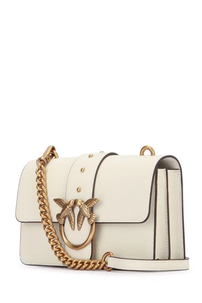 Pinko Love One Classic Slouchy Clutch In White