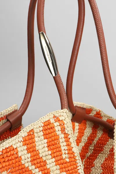 Zimmermann Womens Orange Zebra Goldentime Medium Zebra-pattern Raffia Tote Bag In Orange