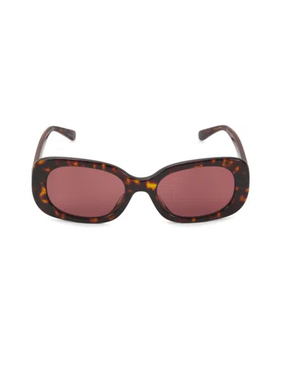 Coach Women's 54mm Solid Square Sunglasses In Brown