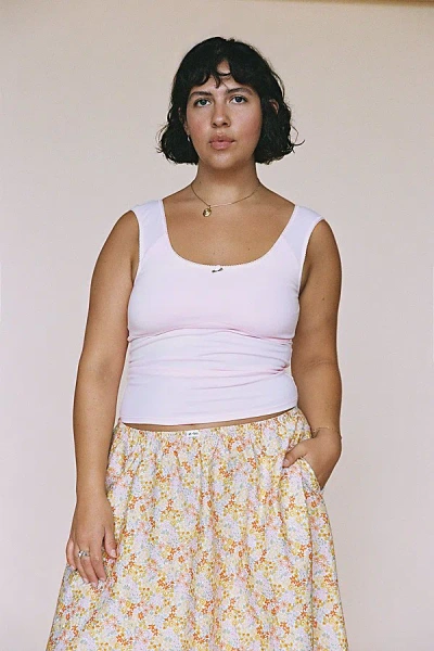 Rat Boi Romantic Tank Top In Baby Pink, Women's At Urban Outfitters In White