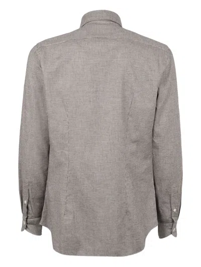 Slowear Check-pattern Shirt In Gray