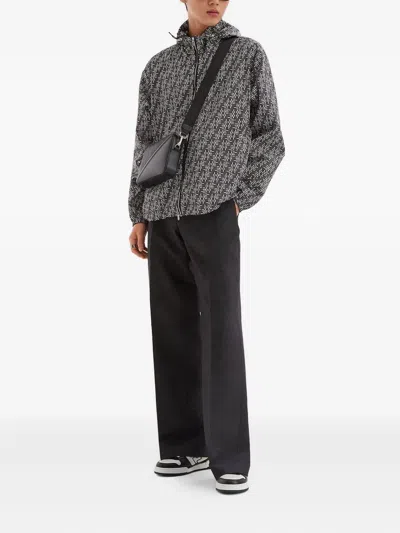 Fendi Leather Sneakers With Ff Lateral Logo In Black