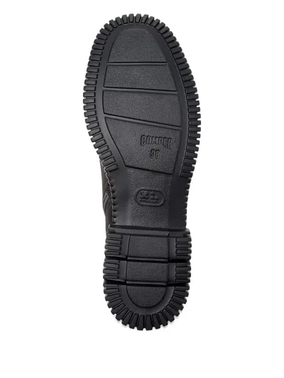 Camper Pix Lace-up Combat Boots In Gray