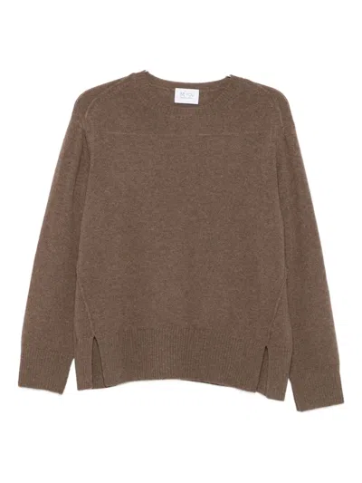 侧开衩羊绒毛衣