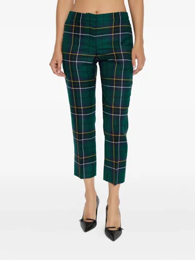 Alexander Mcqueen Pants Mcqueen Woman Color Green In Green