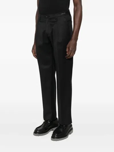 Michael Coal Pleated-pocket Trousers In Black