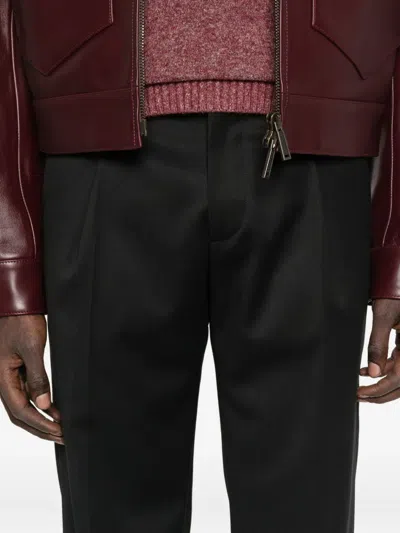 Michael Coal Pleated-pocket Trousers In Black