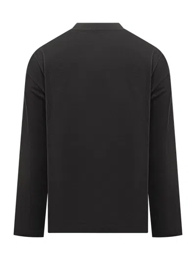 Jil Sander Black Long Sleeve T-shirt In Black