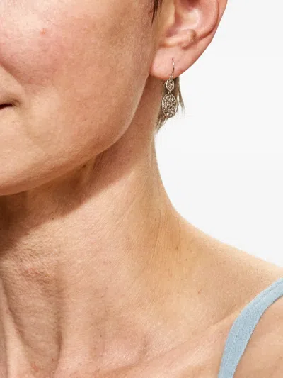 Noguchi 14k White Gold Doubles Flocons Diamond Earrings In Gold