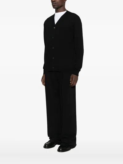 The Row Button-front Wool Cardigan In Black