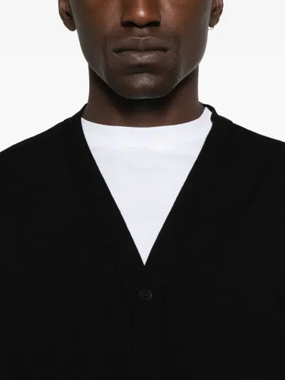 The Row Button-front Wool Cardigan In Black