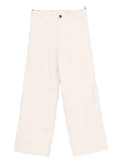 搭扣开合腰带袢长裤