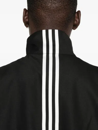 Y-3 Zip-front Long Jacket In Black