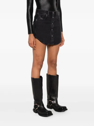 Diesel De-ard Black Skirt In Black