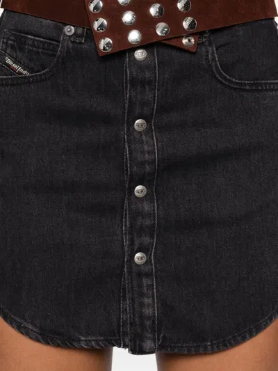 Diesel De-ard Black Skirt In Black