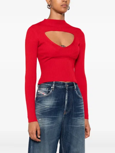 Diesel M-olina Formula Red Jersey In Red