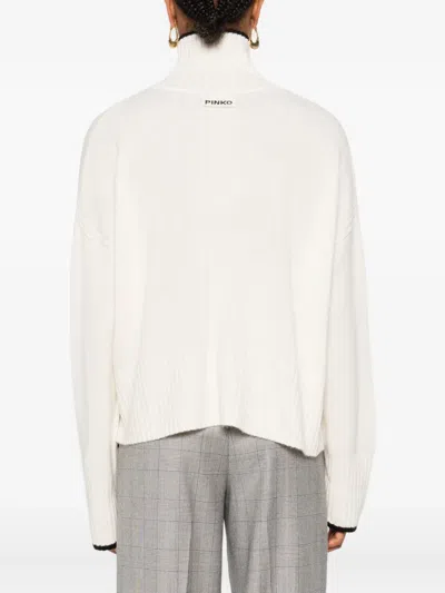 Pinko High-neck Sweater In White