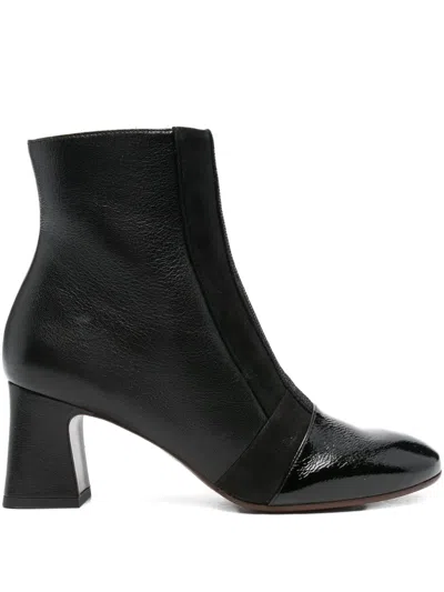 Chie Mihara 55mm Fitas Patent-leather Block-heel Boots In Multi