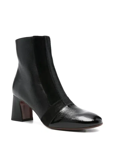 Chie Mihara 55mm Fitas Patent-leather Block-heel Boots In Multi